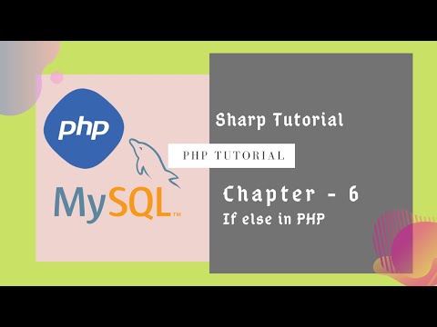 If Else In Php Sharp Tutorial Chapter 6