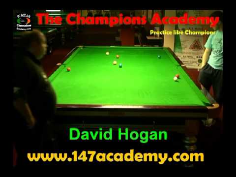 DAVID HOGAN BREAK - PJ NOLAN SNOOKER ACADEMY TRAINING