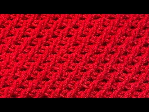 Tunisian Clover Stitch - an EASY & NO CURL BEAUTIFUL Tunisian crochet stitch pattern