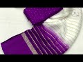 Pure Chiffon Zari Weaven Saree With Satin Pattu Border Shaded Color Range White