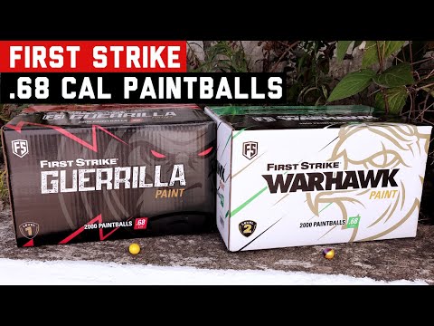 First Strike Guerilla & Warhawk 68 Cal Paintballs