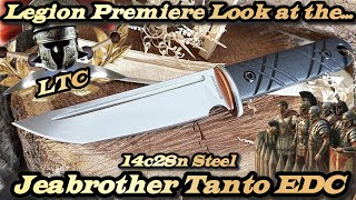 Legion Premiere Look at the Jeabrother Tanto EDC in 14c28n steel.  