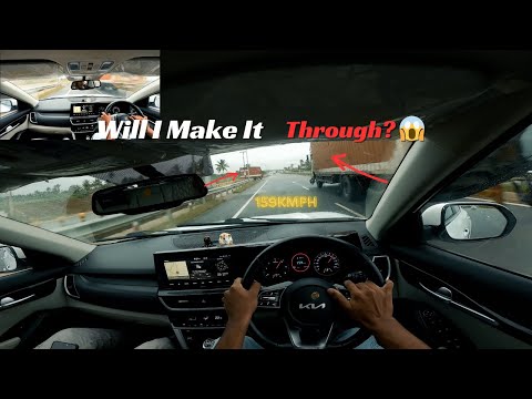 Kia Seltos Hits 189 km/h on the Highway 🚀 | Did We Almost Touch 200? Full-Throttle Ride 🌧️🔥