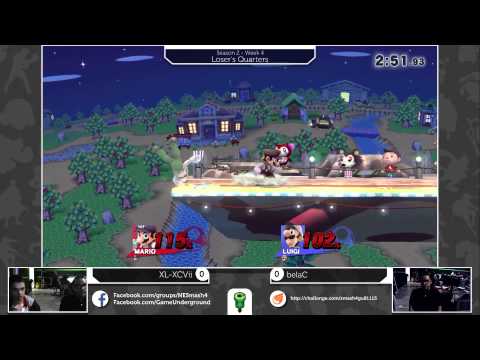 S4GU (Loser's Quarters): belaC (Luigi) vs XL-XCVii (Mario/Lil Mac)