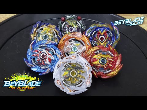 GLIDE HYPERION .7B.S 1D contra alguns combos stock - Beyblade Burst