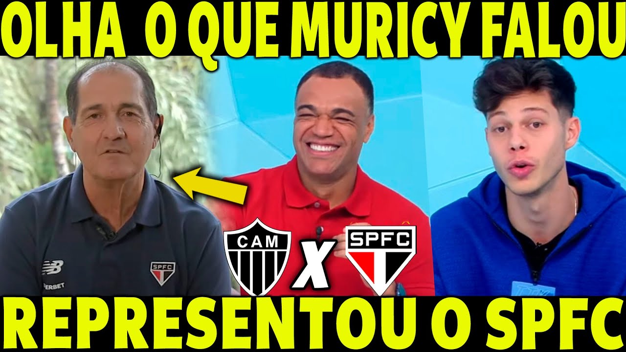 OLHA O QUE MURICY FALOU NO JOGO ABERTO! REPRESENTOU O SPFC AO VIVO! NOTICIAS DO SPFC