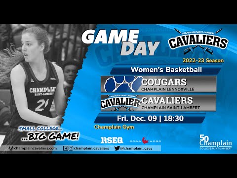 RSEQ D1 Basketball Féminin 🏀 Ch.-Lennoxville @ Ch.-St-Lambert [2022-12-09]
