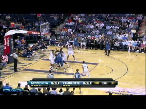 Kevin Love 40pts-19reb vs Bobcats (2012.03.28)