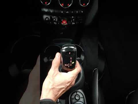 How to use the electronic shifter on a new Mini Cooper