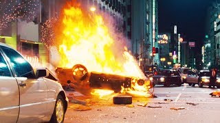 FAST and FURIOUS: TOKYO DRIFT - City Chase / Han Dies (RX7 & EvoX vs 350Z & 350Z) #1080HD