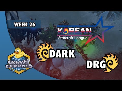 Dark vs DRG - ZvZ | Korean Starcraft League: Week 26 | Weekly StarCraft 2 Tournament