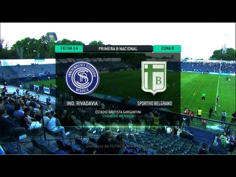 Fútbol en vivo. Independiente RM - Sp. Belgrano. Fecha 14. Torneo Primera B Nacional 2014. FPT.