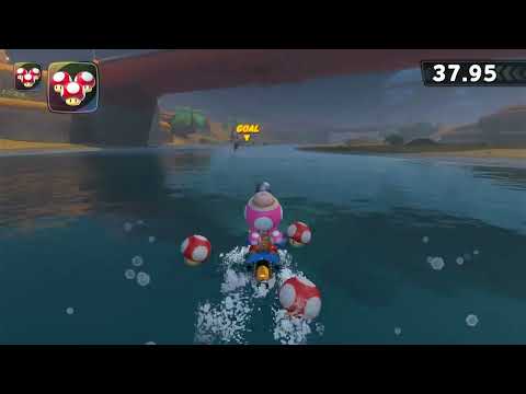 Overtake Shy Guys in an upriver race! - Mario Kart World P-Switch Challenge