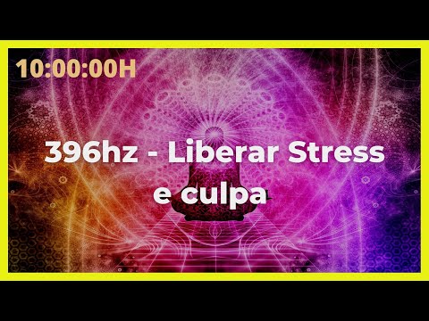 10HRS | Liberar Stress e Culpa - Binaural 396hz - Tela preta - black screen