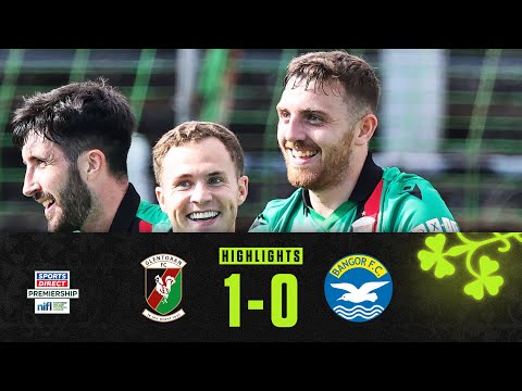 Cooney punishes Bangor error! | Glentoran 1-0 Bangor | #sportsdirectprem