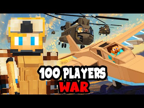 Insane Minecraft War Simulation with 100 Players - You Won't Believe What Happens!