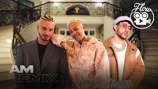 Musik-Video-Miniaturansicht zu AM Remix Songtext von Nio García, J Balvin & Bad Bunny