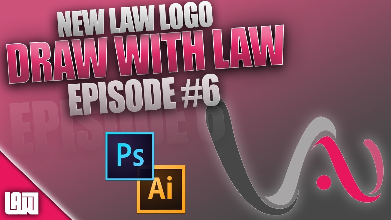 ✏️ Draw with Law, Ep. 6 || NEW Law Logo || Vector Abstract Logo