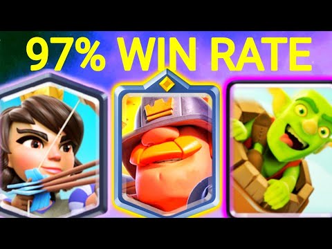 97% WIN RATE WITH BEST LOG BAIT DECK IN CLASH ROYALE