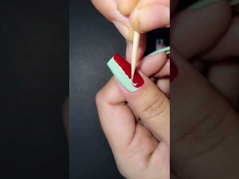 Easy nail Art using bad company nail polish #nailart #reels