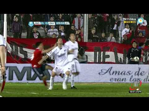 EXPULSION DE BENITEZ - INDEPENDIENTE 1 QUILMES 1 - FECHA 6 (09 09 2012)