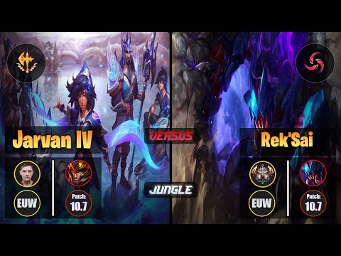 Selfmade JARVAN IV (Jungle) [Conqueror] VS REK'SAI - Challenger EUW Patch 10.7