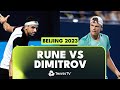 Grigor Dimitrov vs Holger Rune | Beijing 2023 Highlights