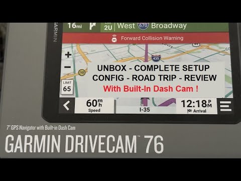 GARMIN DRIVECAM 76 Complete Setup - Config - Road Trip - Review