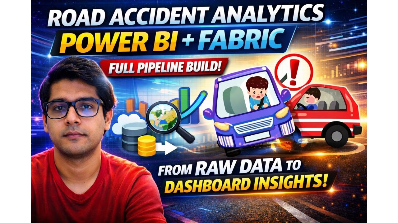 Vehicle Road Accident Data Analytics Project | End-to-End Power BI Dashboard with Microsoft Fabric