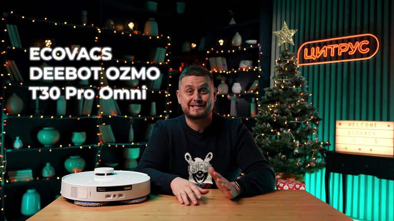 Робот-пылесос ECOVACS DEEBOT OZMO Т30 Pro Omni (DDX14) video preview