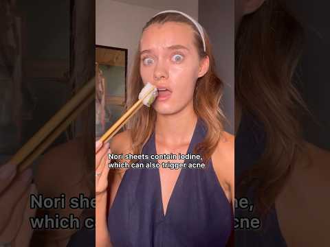 Why sushi triggers acne😭#acne #skincare #skincare #skincareforacne #acnetreatment #noncomedogenic