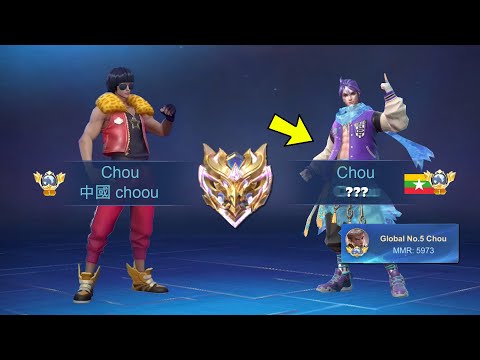 I MET GLOBAL CHOU IN RANKED!! MYANMAR BEST CHOU? (who will pick chou?) - Mobile Legends