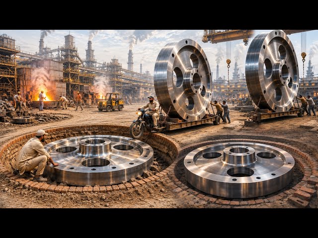 Amazing Recycling & Manufacturing Process – Giant Sugar Mill Wheel Made by Pakistani Mechanics 🔥 SDDEFAULT Thumbnail