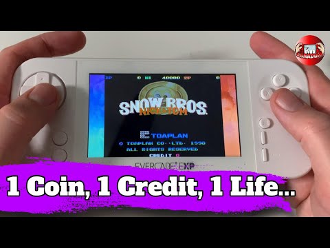 Evercade Exp - 1 Coin,1 Credit, 1 Life - Snow Bros. Arcade Challenge