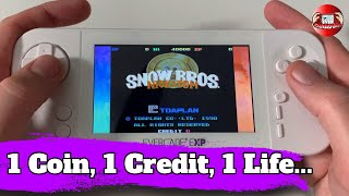 Evercade Exp - 1 Coin,1 Credit, 1 Life - Snow Bros. Arcade Challenge