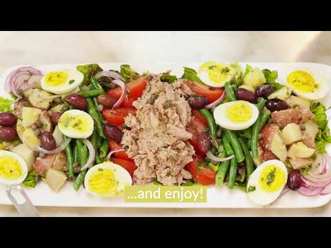 Salade nicoise recipe with olive oil