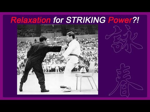 Using relaxation in striking  - Wing Chun