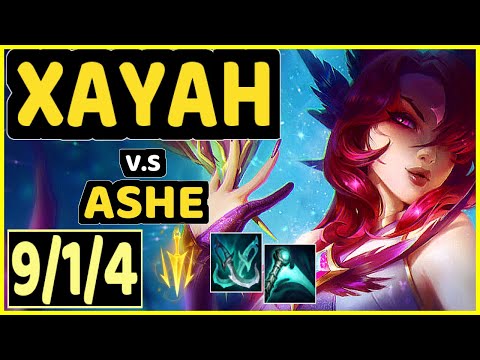 K1NG (XAYAH) vs ASHE - 9/1/4 KDA BOTTOM ADC GAMEPLAY - OC Ranked DIAMOND