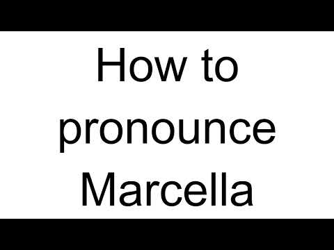 How to Pronounce Marcella (Italian)