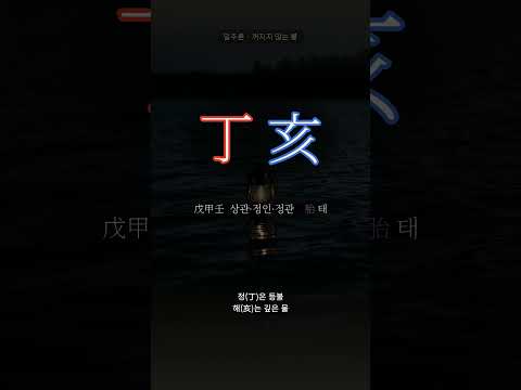 물 위에 흔들리는 등불 | 정해(丁亥) 일주