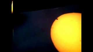preview picture of video 'Making the 2nd contact - Venus transit 2012'