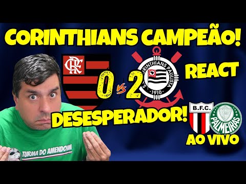 PÓS-JOGO | FLAMENGO 0X2 CORINTHIANS | SUPERCOPA BR | AO VIVO | BOTAFOGO-SP X PALMEIRAS | PRÉ-JOGO