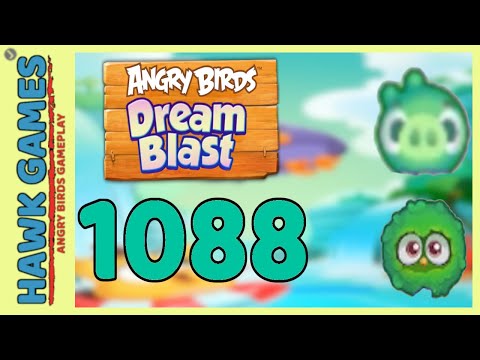 Angry Birds Dream Blast Level 1088 - Walkthrough, No Boosters