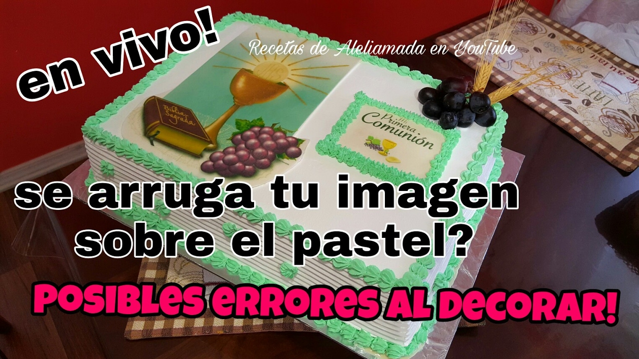 IMAGENES EN PAPEL OBLEA COMESTIBLE -Decoraciones de Pasteles En VIVO - Recetas de Aleliamada.