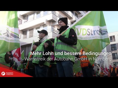 Higher wages and better conditions: Warning strike by Autobahn GmbH in Nuremberg