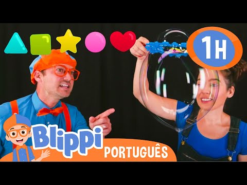 Bolhas de Sabão | 1 HORA de Blippi em Português | Vídeos Educativos para Crianças