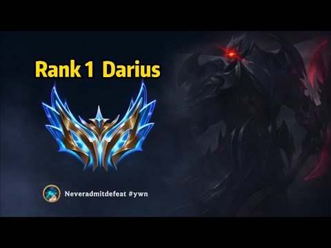 Rank 1 Darius: He is the ONLY Challenger Darius Player on KR Server!