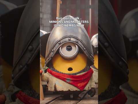 This is not a drill... Minions and Monsters is in cinemas NOW!