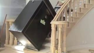 Moving a Huge 800lb. Gun Safe upstairs in Los Angeles