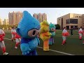 The Mascots Of Asian Games Believe That They Can Study And Dance
